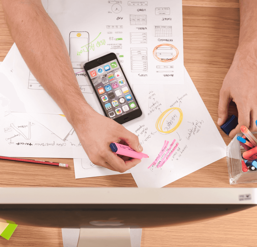 Drawing employee benefits on paper