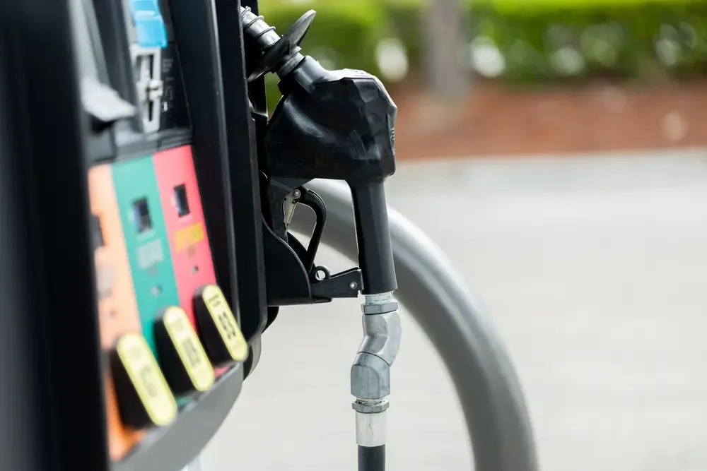 Gas station pump and fuel price for your vehicle
